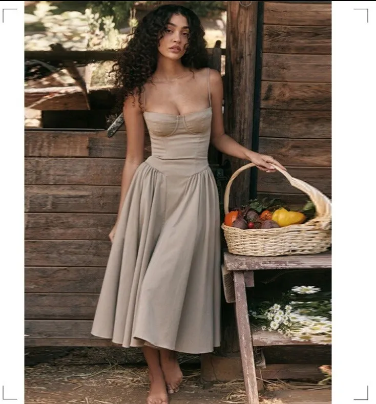 Elegant Slim Backless Sling Dresses for Women