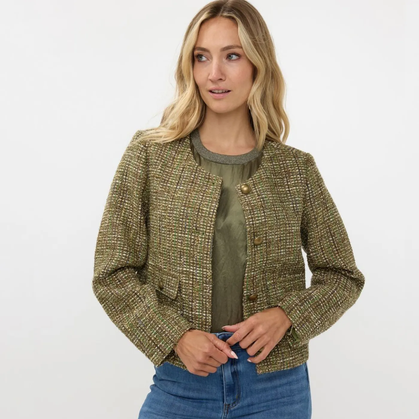 Esqualo Tweed Blazer | Multicolour