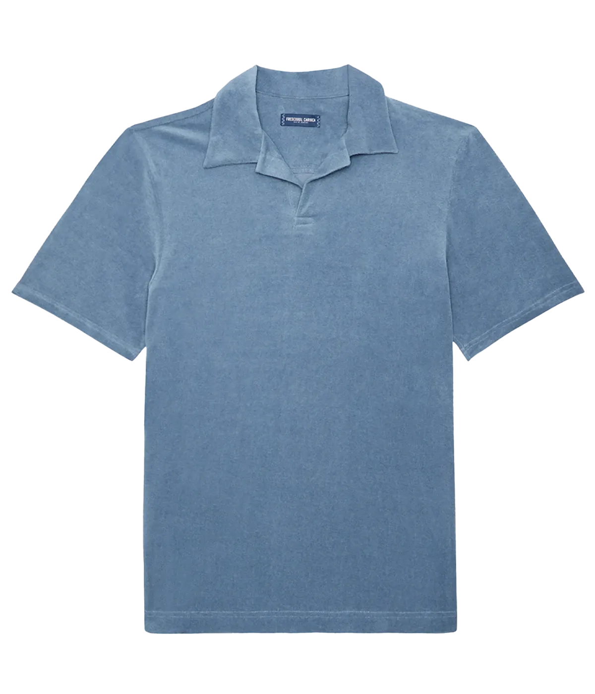 Faustino Terry Cotton Blend Short Sleeve Polo in Summer Nights