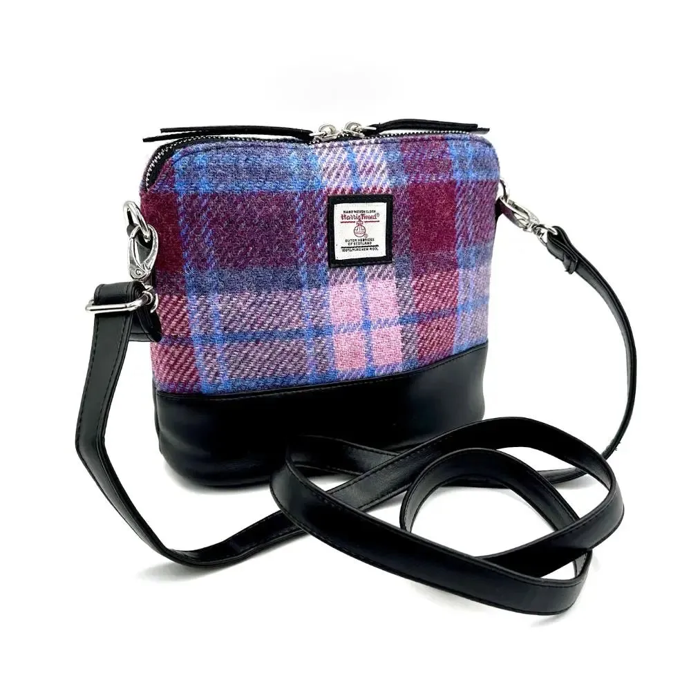 Harris Tweed - Square Shoulder Bag - Pastel Pink