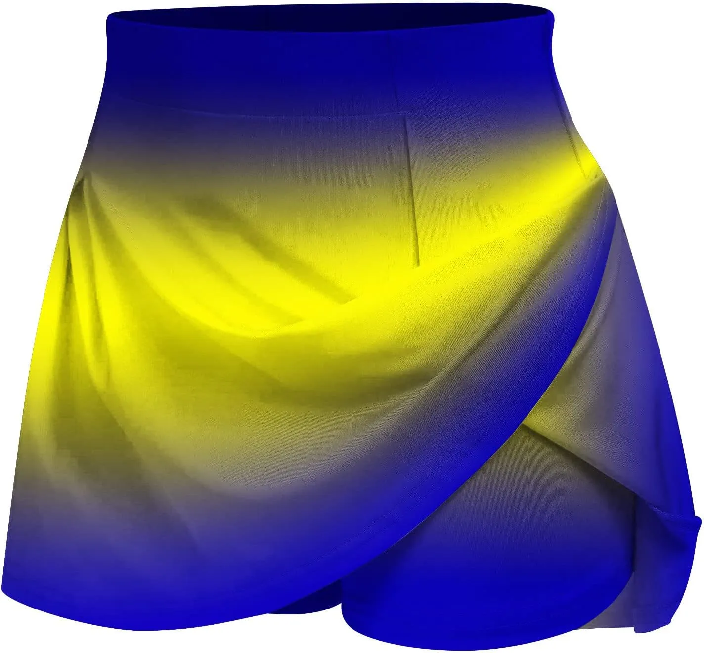 hlysgo Women Tennis Skorts 2025 Summer Athletic Shorts High Waisted Flowy Shorts Trendy Gradient Print Sport Workout Shorts