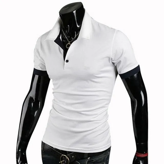 Mens Polo Shirt New Summer Short Sleeve