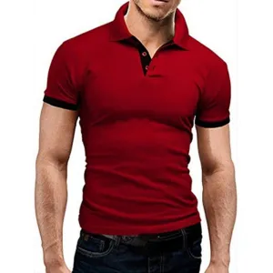 Mens Polo Shirt New Summer Short Sleeve