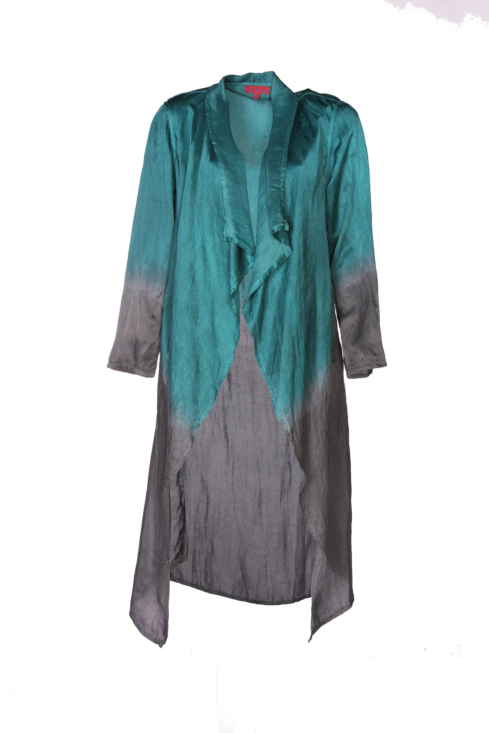 Nellore Jacket Hand Dyed in Bamboo Linen Ombre Only Size S/M (10 to 14)