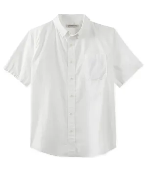 Outerknown Short Sleeve Studio Shirt in Salt