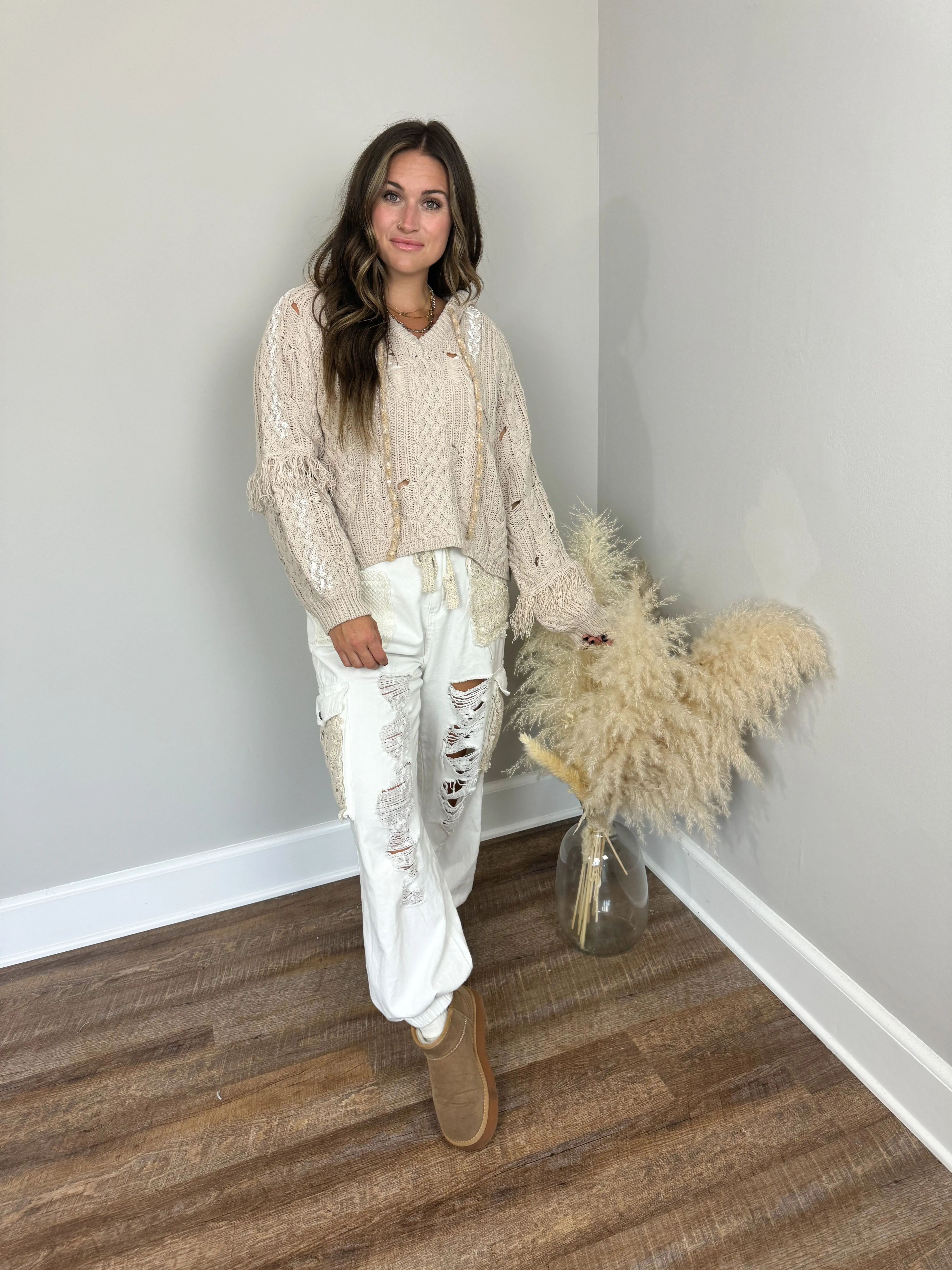Ryan Distressed Sweater FINAL SALE
