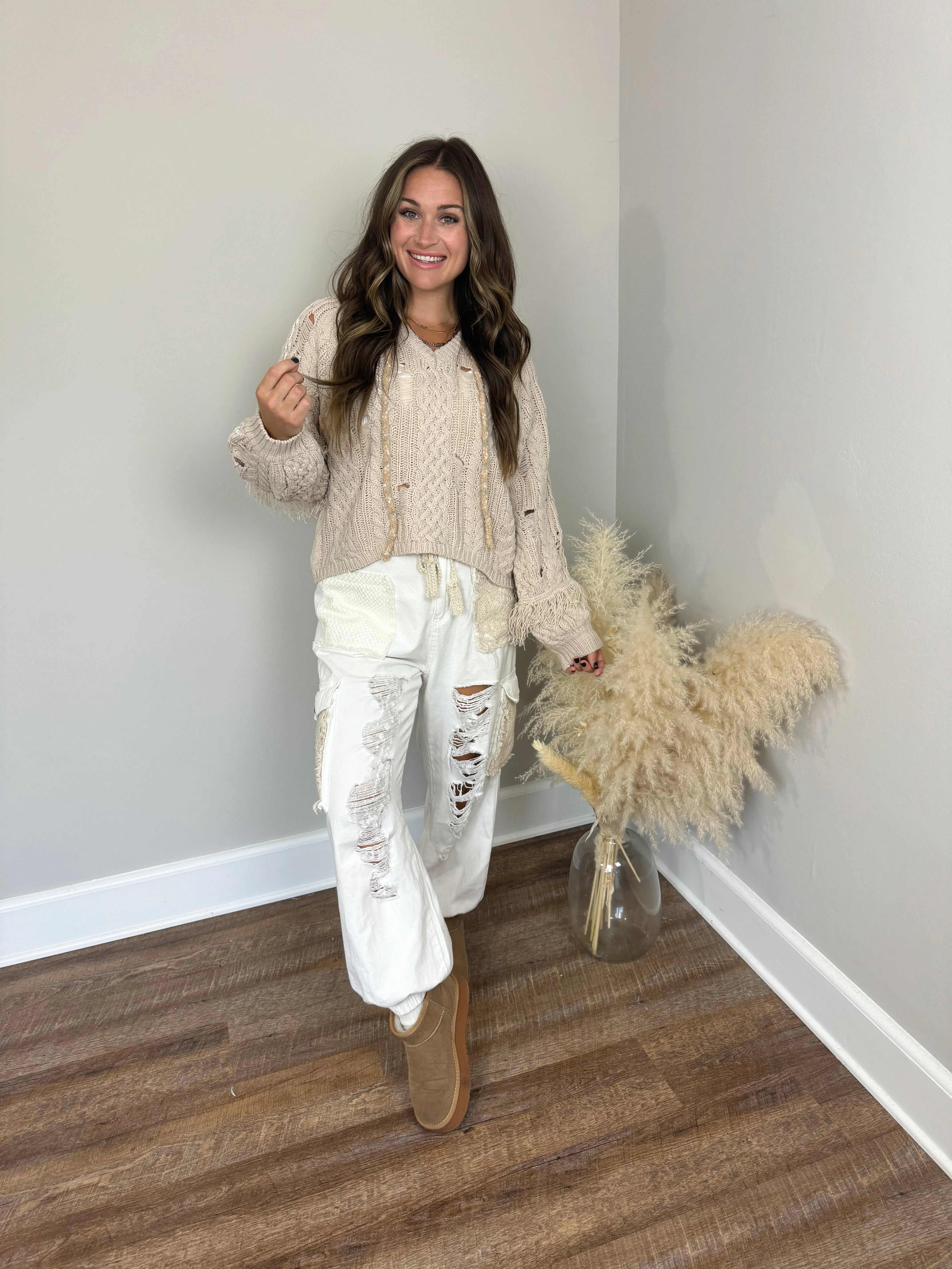 Ryan Distressed Sweater FINAL SALE