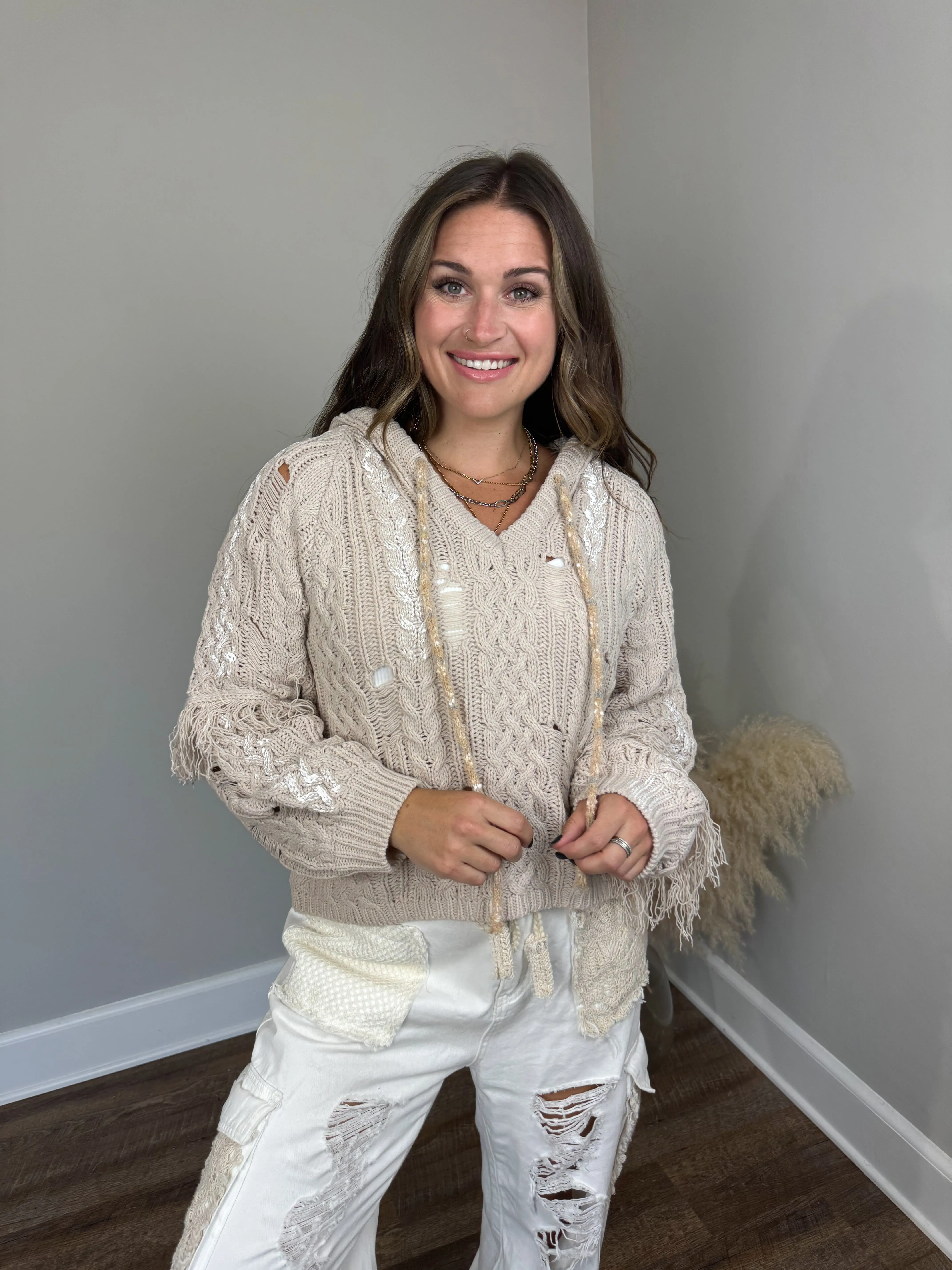 Ryan Distressed Sweater FINAL SALE