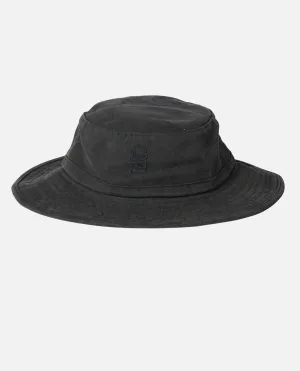 Search Canvas Wide Brim Hat - Black