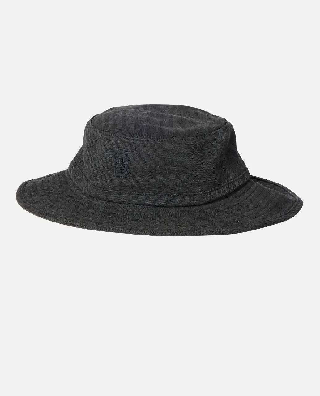 Search Canvas Wide Brim Hat - Black