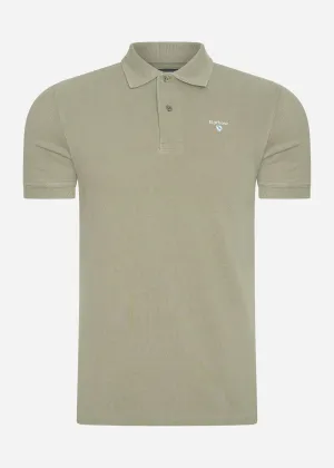 Sports polo - dusty green