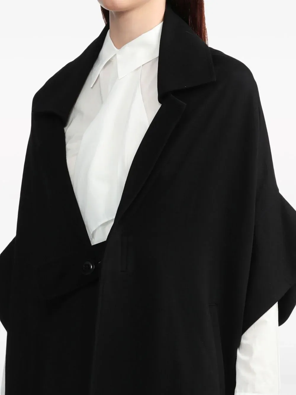 Square Coat With Button