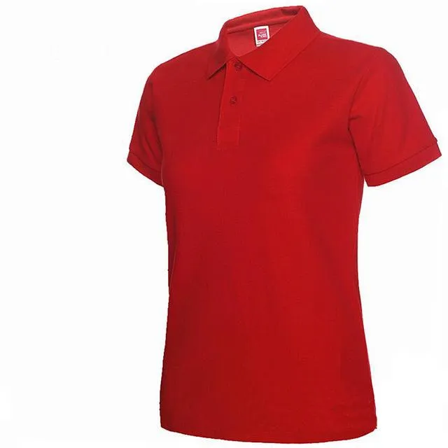 Summer Fashion Polo Shirt Women New Casual Short Sleeve