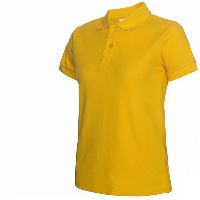 Summer Fashion Polo Shirt Women New Casual Short Sleeve