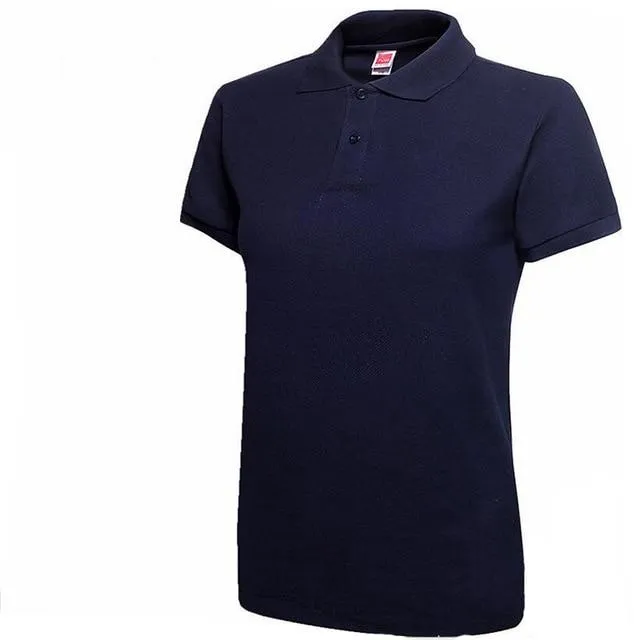 Summer Fashion Polo Shirt Women New Casual Short Sleeve
