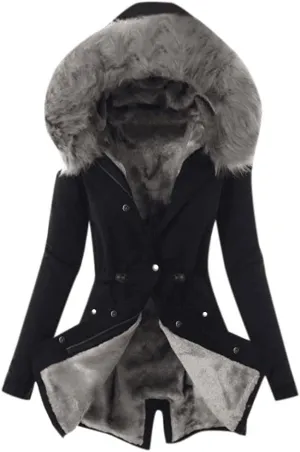 Winter Jackets for Women Hoodies for Women Women Casual Trendy Button Long Sleeve Loose Comfy Pockets Fuzzy Jacket Coats