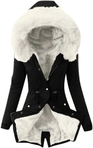 Winter Jackets for Women Hoodies for Women Women Casual Trendy Button Long Sleeve Loose Comfy Pockets Fuzzy Jacket Coats