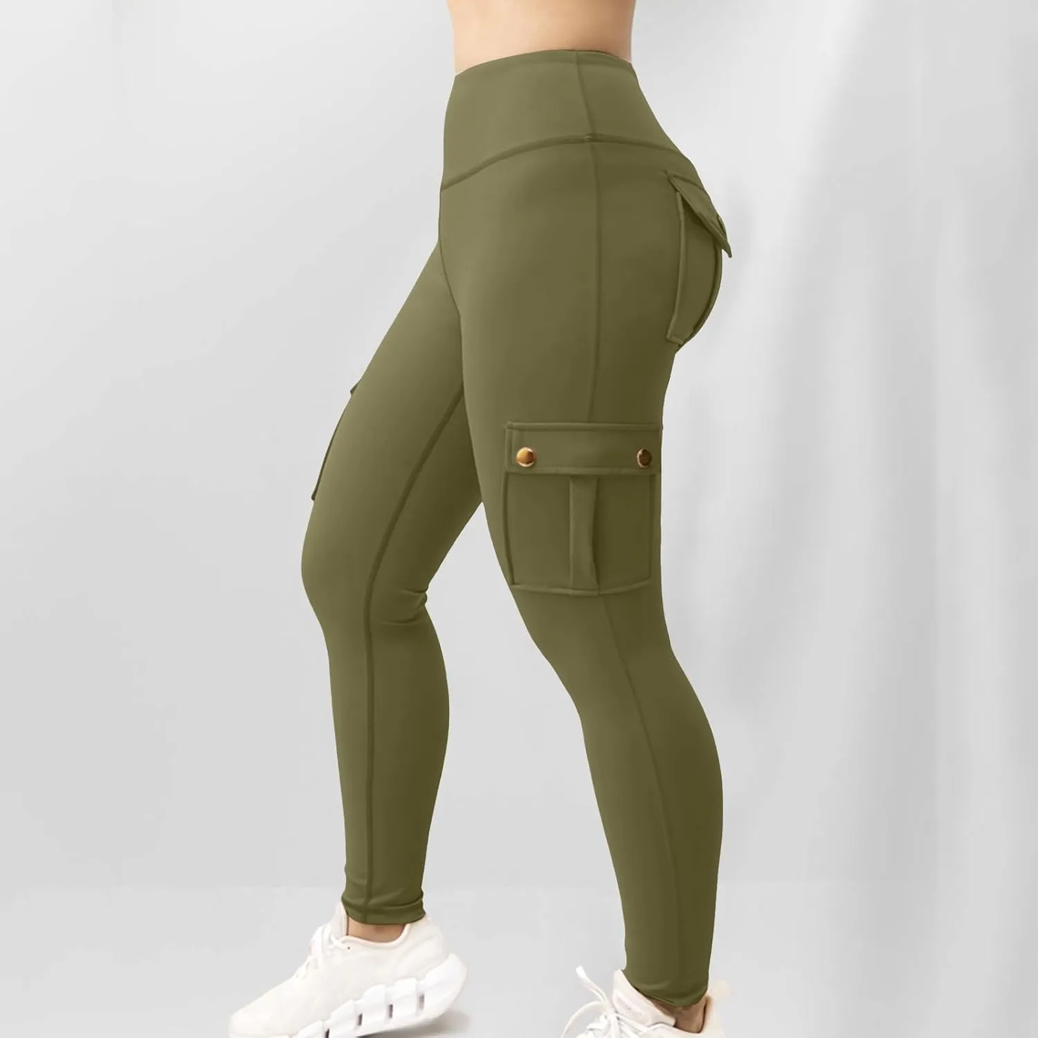Women's Linen Blend Summer Print Pant Trousers High Waist Stretchy Plus Size Trousers Trendy