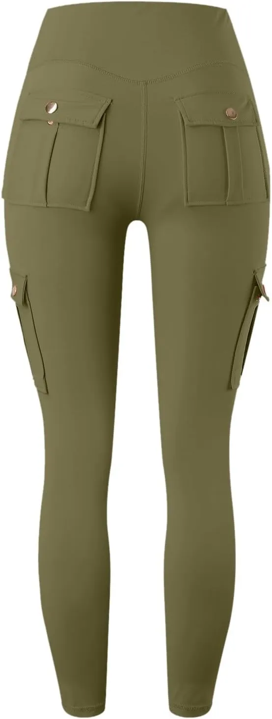 Women's Linen Blend Summer Print Pant Trousers High Waist Stretchy Plus Size Trousers Trendy