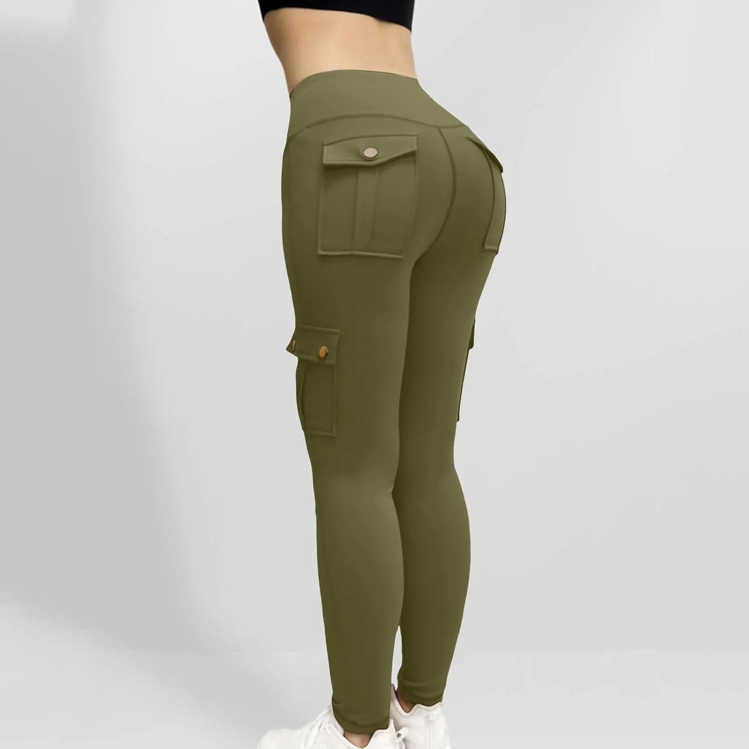 Women's Linen Blend Summer Print Pant Trousers High Waist Stretchy Plus Size Trousers Trendy