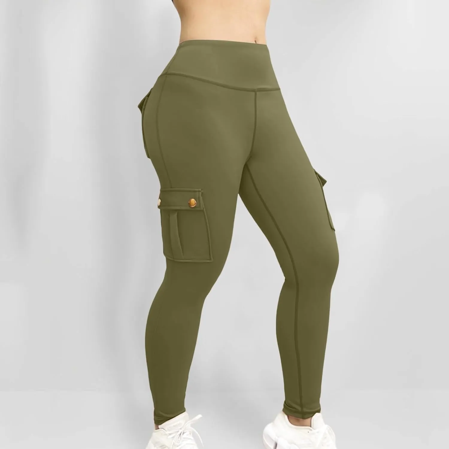 Women's Linen Blend Summer Print Pant Trousers High Waist Stretchy Plus Size Trousers Trendy