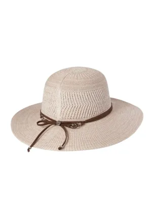 Womens Wide Brim Natural Hat